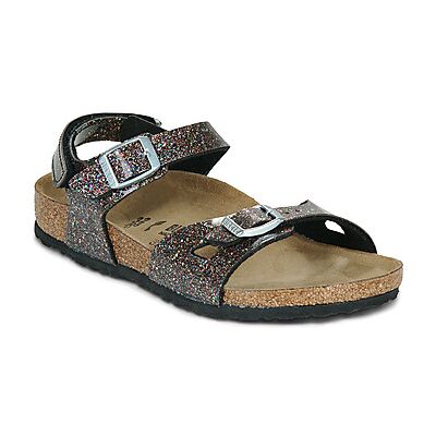 Sandales plates BIRKENSTOCK Rio Kids Noir 24,25,26,27,28,29,30,31,32,33 Meisjes Sandales plates BIRKENSTOCK Rio Kids Noir 24,25,26,27,28,29,30,31,32,33 Meisjes