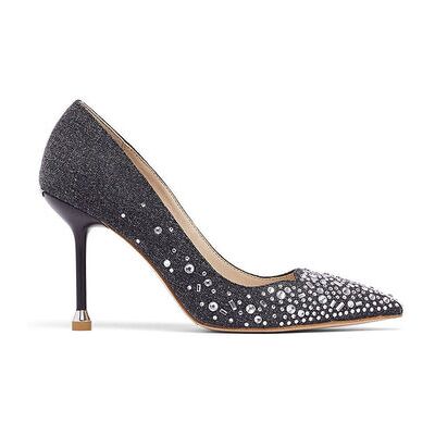 Chaussures escarpins Liu Jo Escarpins en denim avec pierres fantaisie Gris 36,37,38,39,40,41,35 Dames Chaussures escarpins Liu Jo Escarpins en denim avec pierres fantaisie Gris 36,37,38,39,40,41,35 Dames