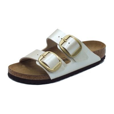 Sandales plates BIRKENSTOCK 1020021 Arizona Big Buckle Graceful Pearl Blanc 36,37,38,39 Dames Sandales plates BIRKENSTOCK 1020021 Arizona Big Buckle Graceful Pearl Blanc 36,37,38,39 Dames