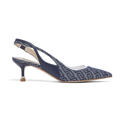 Chaussures escarpins Liu Jo Slingbacks en denim jacquard Bleu 36,37,38,39,41,35 Dames Chaussures escarpins Liu Jo Slingbacks en denim jacquard Bleu 36,37,38,39,41,35 Dames