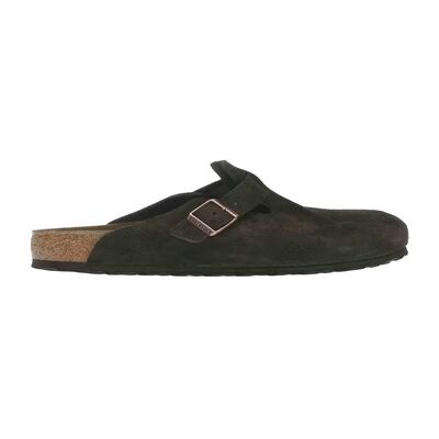 Sabots BIRKENSTOCK Boston Suede Mocha Blanc 41,42,43,44,45,46 Dames Sabots BIRKENSTOCK Boston Suede Mocha Blanc 41,42,43,44,45,46 Dames