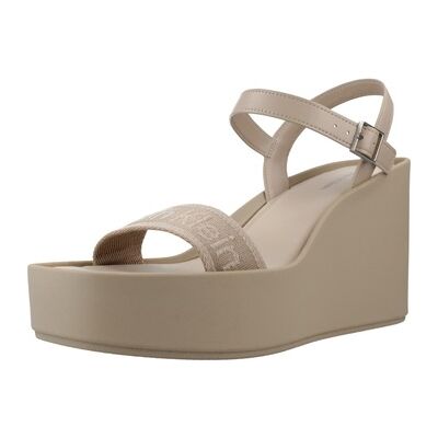 Sandales compensées Calvin Klein Jeans Wedge 70 Sndl Webbing Lt Beige 38,39,40 Dames Sandales compensées Calvin Klein Jeans Wedge 70 Sndl Webbing Lt Beige 38,39,40 Dames