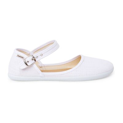 Ballerines Pisamonas Chaussures Babies Échancrées Femme Lin Fin Blanc 36,37,38,39,40,41 Dames Ballerines Pisamonas Chaussures Babies Échancrées Femme Lin Fin Blanc 36,37,38,39,40,41 Dames