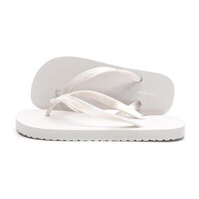 Tongs Calvin Klein Jeans Flip Flop Tpu Metall Gris 36,37,38,39,40,41 Dames Tongs Calvin Klein Jeans Flip Flop Tpu Metall Gris 36,37,38,39,40,41 Dames
