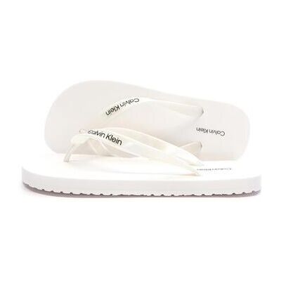 Tongs Calvin Klein Jeans Flip Flop Tpu Metall Blanc 36,37,38,39,40,41 Dames Tongs Calvin Klein Jeans Flip Flop Tpu Metall Blanc 36,37,38,39,40,41 Dames