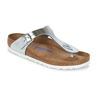 Tongs BIRKENSTOCK Gizeh Soft Footbed Argenté 36,43,35 Dames Tongs BIRKENSTOCK Gizeh Soft Footbed Argenté 36,43,35 Dames