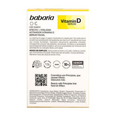 BABARIA Sérum vitamine D - Anti-âge pour tous types de peau BABARIA Sérum vitamine D - Anti-âge pour tous types de peau