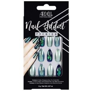 ongles faux Ardell Green Glitter Chrome - 24 pcs ongles faux Ardell Green Glitter Chrome - 24 pcs