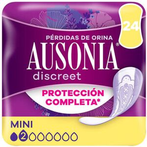 Accessoires corps Ausonia Serviettes D 39;incontinence Discreet Mini 24 Unités Unique Dames Accessoires corps Ausonia Serviettes D 39;incontinence Discreet Mini 24 Unités Unique Dames