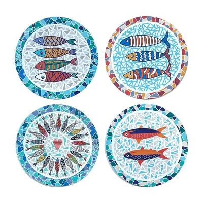 Set de table Signes Grimalt Dessous De Plat 4U Bleu Unique Dames Set de table Signes Grimalt Dessous De Plat 4U Bleu Unique Dames