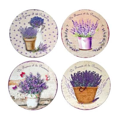 Set de table Signes Grimalt Dessous De Plat 4U Violet Unique Heren Set de table Signes Grimalt Dessous De Plat 4U Violet Unique Heren