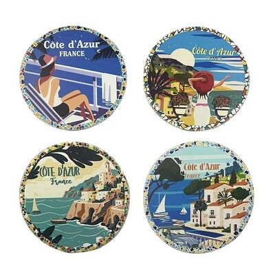 Set de table Signes Grimalt Dessous De Plat 4U Bleu Unique Dames Set de table Signes Grimalt Dessous De Plat 4U Bleu Unique Dames