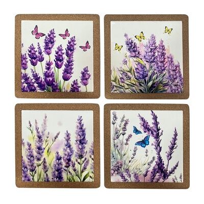 Set de table Signes Grimalt Dessous De Plat 4U Violet Unique Heren Set de table Signes Grimalt Dessous De Plat 4U Violet Unique Heren