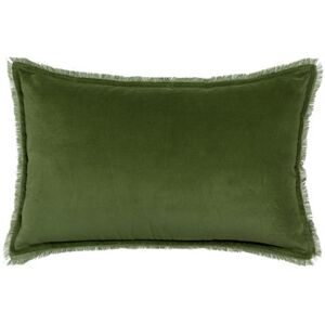 Housse de Coussin en Velours de Coton Vivaraise FARA - Vert - 40x65 cm - Type de Coussin Housse de Coussin en Velours de Coton Vivaraise FARA - Vert - 40x65 cm - Type de Coussin