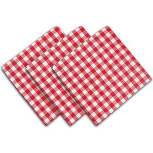 Serviettes de table Soleil D'Ocre VICHY Rouge 45x45 cm Heren Serviettes de table Soleil D'Ocre VICHY Rouge 45x45 cm Heren