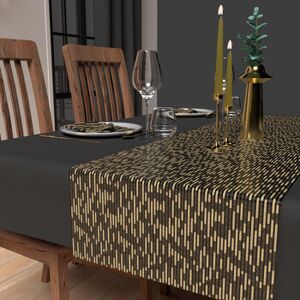 Serviettes de table Nappes, Sets de table Soleil D'Ocre Gold Noir 40x180 cm Dames Serviettes de table Nappes, Sets de table Soleil D'Ocre Gold Noir 40x180 cm Dames