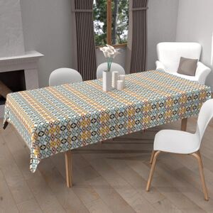 Nappe rectangulaire imperméable Soleil d'Ocre OURANOS - 140x200 cm Nappe rectangulaire imperméable Soleil d'Ocre OURANOS - 140x200 cm