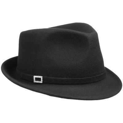Chapeau Starlight Trilby by Lipodo noir One Size Chapeau Starlight Trilby by Lipodo noir One Size