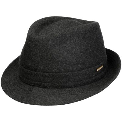 Chapeau Benavides Trilby by Stetson anthracite 61 cm Chapeau Benavides Trilby by Stetson anthracite 61 cm