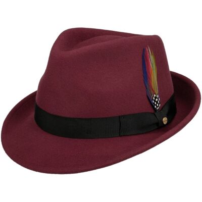 Chapeau Elkader Trilby by Stetson raspberry L (58-59 cm) Chapeau Elkader Trilby by Stetson raspberry L (58-59 cm)