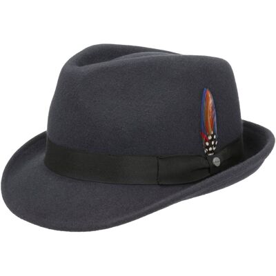 Chapeau Elkader Trilby by Stetson gris XXL (62-63 cm) Chapeau Elkader Trilby by Stetson gris XXL (62-63 cm)