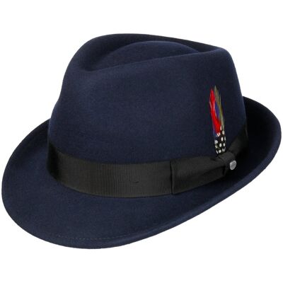 Chapeau Elkader Trilby by Stetson bleu XL (60-61 cm) Chapeau Elkader Trilby by Stetson bleu XL (60-61 cm)