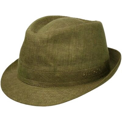Chapeau Geneva Trilby en Lin by Stetson vert 58 cm Chapeau Geneva Trilby en Lin by Stetson vert 58 cm