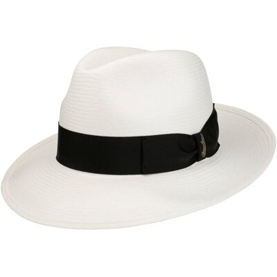 Chapeau Panama Big Brim by Borsalino nature-noir 56 cm Chapeau Panama Big Brim by Borsalino nature-noir 56 cm