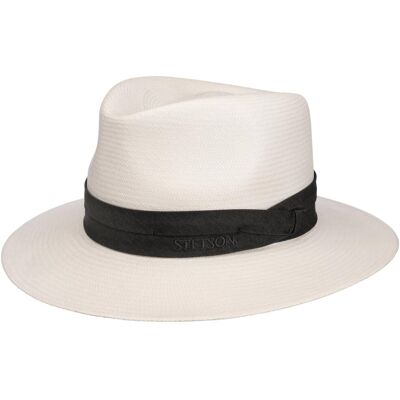 Chapeau Panama Jefferson Bleached by Stetson blanc crème 60 cm Chapeau Panama Jefferson Bleached by Stetson blanc crème 60 cm