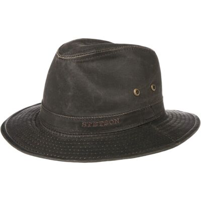 Chapeau Ava Cotton Traveller by Stetson marron M (56-57 cm) Chapeau Ava Cotton Traveller by Stetson marron M (56-57 cm)