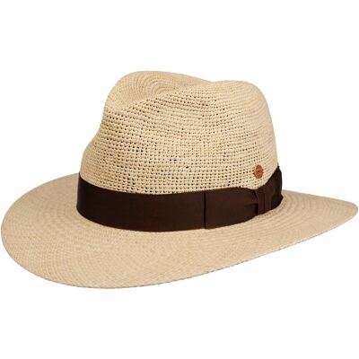 Chapeau Ricardo Crochet Panama by Mayser nature-marron 60 cm Chapeau Ricardo Crochet Panama by Mayser nature-marron 60 cm