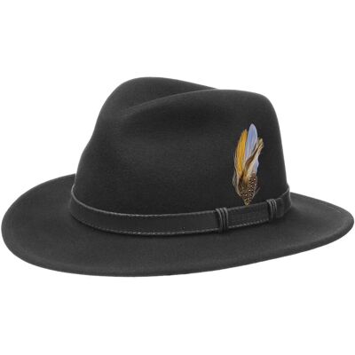Chapeau Rutherford VitaFelt by Stetson noir M (56-57 cm) Chapeau Rutherford VitaFelt by Stetson noir M (56-57 cm)