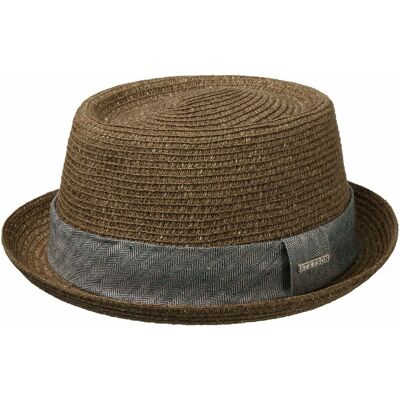 Chapeau Robstown Toyo Pork Pie by Stetson marron XXL (62-63 cm) Chapeau Robstown Toyo Pork Pie by Stetson marron XXL (62-63 cm)