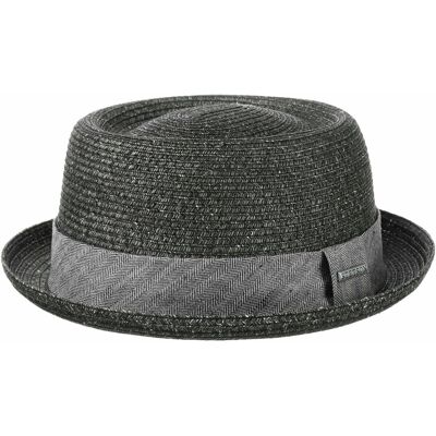 Chapeau Robstown Toyo Pork Pie by Stetson anthracite XXL (62-63 cm) Chapeau Robstown Toyo Pork Pie by Stetson anthracite XXL (62-63 cm)