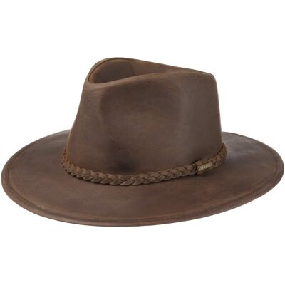 Chapeau Western Buffalo Leather by Stetson marron foncé L (58-59 cm) Chapeau Western Buffalo Leather by Stetson marron foncé L (58-59 cm)