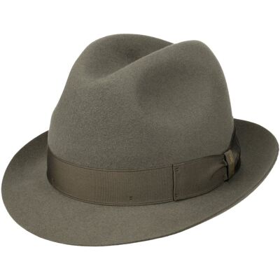 Chapeau Feutre de Poil Marengo Trilby by Borsalino gris 55 cm Chapeau Feutre de Poil Marengo Trilby by Borsalino gris 55 cm