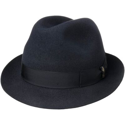 Chapeau Feutre de Poil Marengo Trilby by Borsalino bleu 57 cm Chapeau Feutre de Poil Marengo Trilby by Borsalino bleu 57 cm