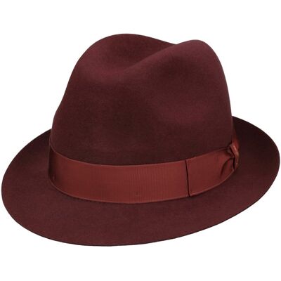 Chapeau Feutre de Poil Marengo Trilby by Borsalino bordeaux 59 cm Chapeau Feutre de Poil Marengo Trilby by Borsalino bordeaux 59 cm