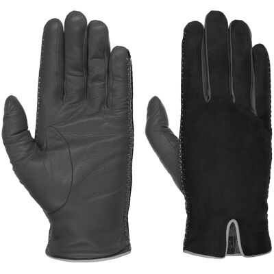 Gants pour Femme Special Stitch by Caridei noir 8 HS Gants pour Femme Special Stitch by Caridei noir 8 HS