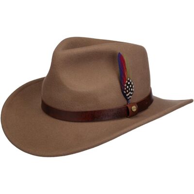 Chapeau en Feutre Oklahoma Western by Stetson marron S (54-55 cm) Chapeau en Feutre Oklahoma Western by Stetson marron S (54-55 cm)