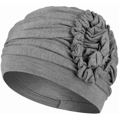 Turban Lotus-Uni Bamboo by Christine Headwear gris One Size Turban Lotus-Uni Bamboo by Christine Headwear gris One Size
