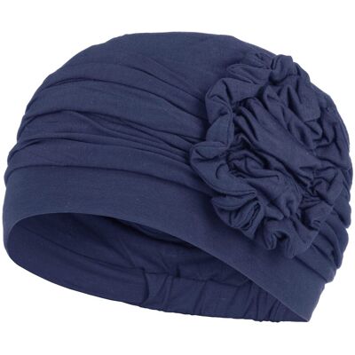 Turban Lotus-Uni Bamboo by Christine Headwear bleu foncé One Size Turban Lotus-Uni Bamboo by Christine Headwear bleu foncé One Size