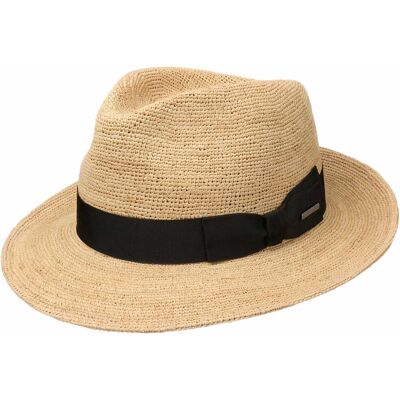 Chapeau en Paille Jenkins Crochet by Stetson nature L (58-59 cm) Chapeau en Paille Jenkins Crochet by Stetson nature L (58-59 cm)