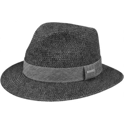 Chapeau en Paille Nark Toyo by Stetson anthracite-noir L (58-59 cm) Chapeau en Paille Nark Toyo by Stetson anthracite-noir L (58-59 cm)
