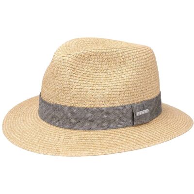 Chapeau en Paille Nark Toyo by Stetson beige-moucheté XXL (62-63 cm) Chapeau en Paille Nark Toyo by Stetson beige-moucheté XXL (62-63 cm)