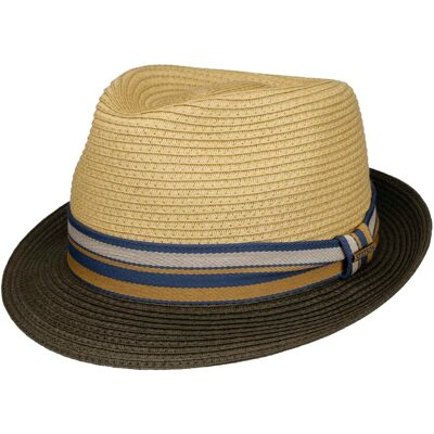 Chapeau en Paille Licano Toyo Trilby by Stetson olive XL (60-61 cm) Chapeau en Paille Licano Toyo Trilby by Stetson olive XL (60-61 cm)