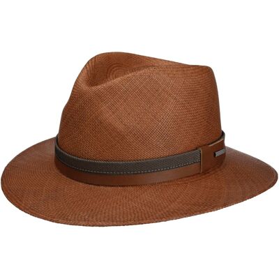 Chapeau Panama Vermaron Traveller by Stetson marron foncé M (56-57 cm) Chapeau Panama Vermaron Traveller by Stetson marron foncé M (56-57 cm)