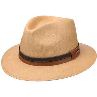 Chapeau Panama Vermaron Traveller by Stetson nature XL (60-61 cm) Chapeau Panama Vermaron Traveller by Stetson nature XL (60-61 cm)