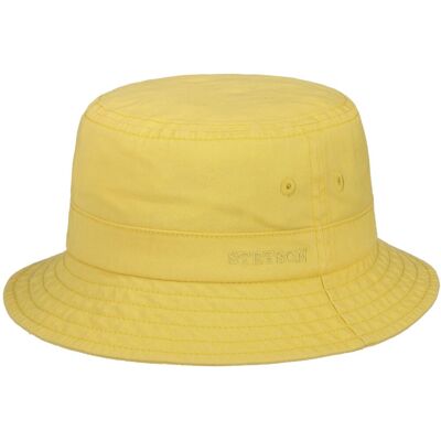 Chapeau Anti UV Cotton Twill Bucket by Stetson jaune M (56-57 cm) Chapeau Anti UV Cotton Twill Bucket by Stetson jaune M (56-57 cm)