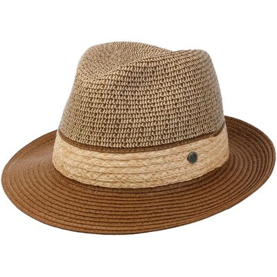Chapeau Bogart Straw-Mix by bugatti marron S (54-55 cm) Chapeau Bogart Straw-Mix by bugatti marron S (54-55 cm)